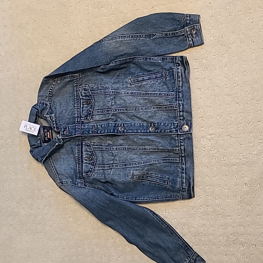 NWT boys childrens place denim jacket 7/8